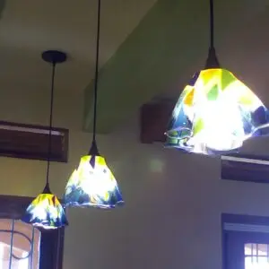 Blue Carnival pendant lights