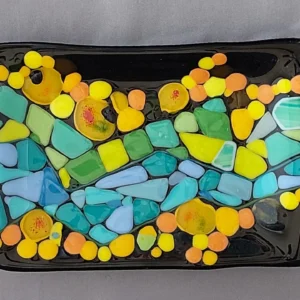 Blue and yellow mosaic